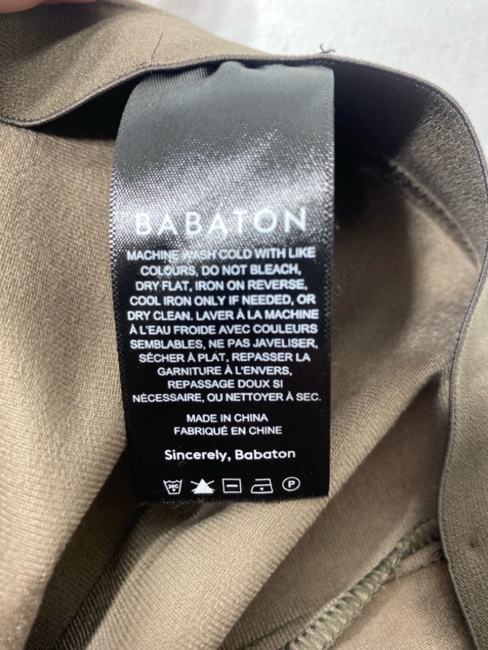 Babaton Brown Faux Leather Skinny Pants Women’s Size 10 - Picture 9 of 10